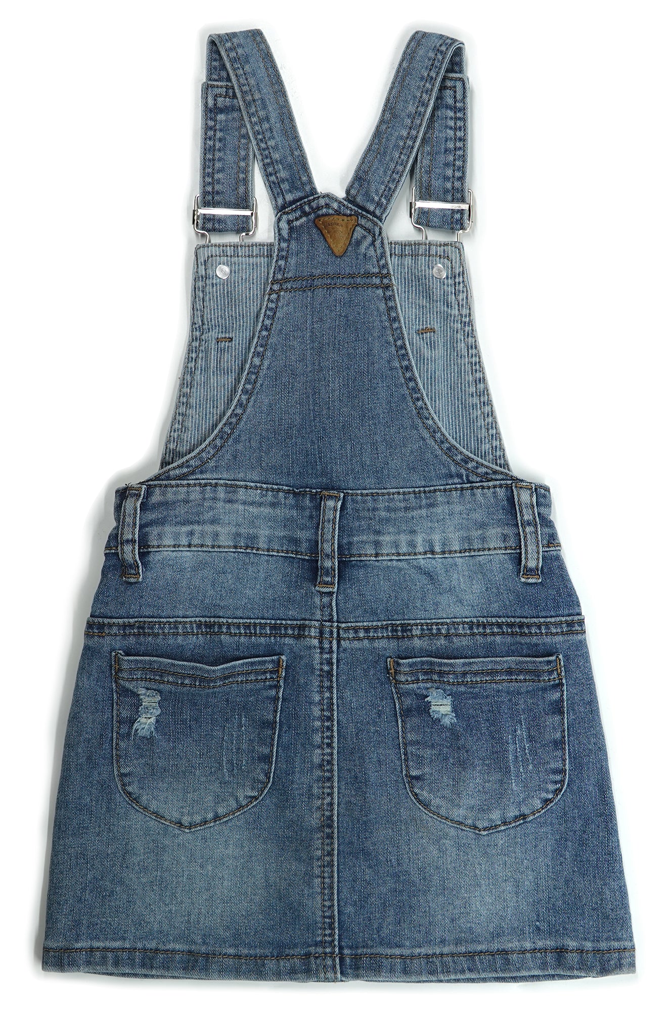 Baby Little Girls Skirt,Ripped Soft Strechy Denim Girls Summer Overalls Dress
