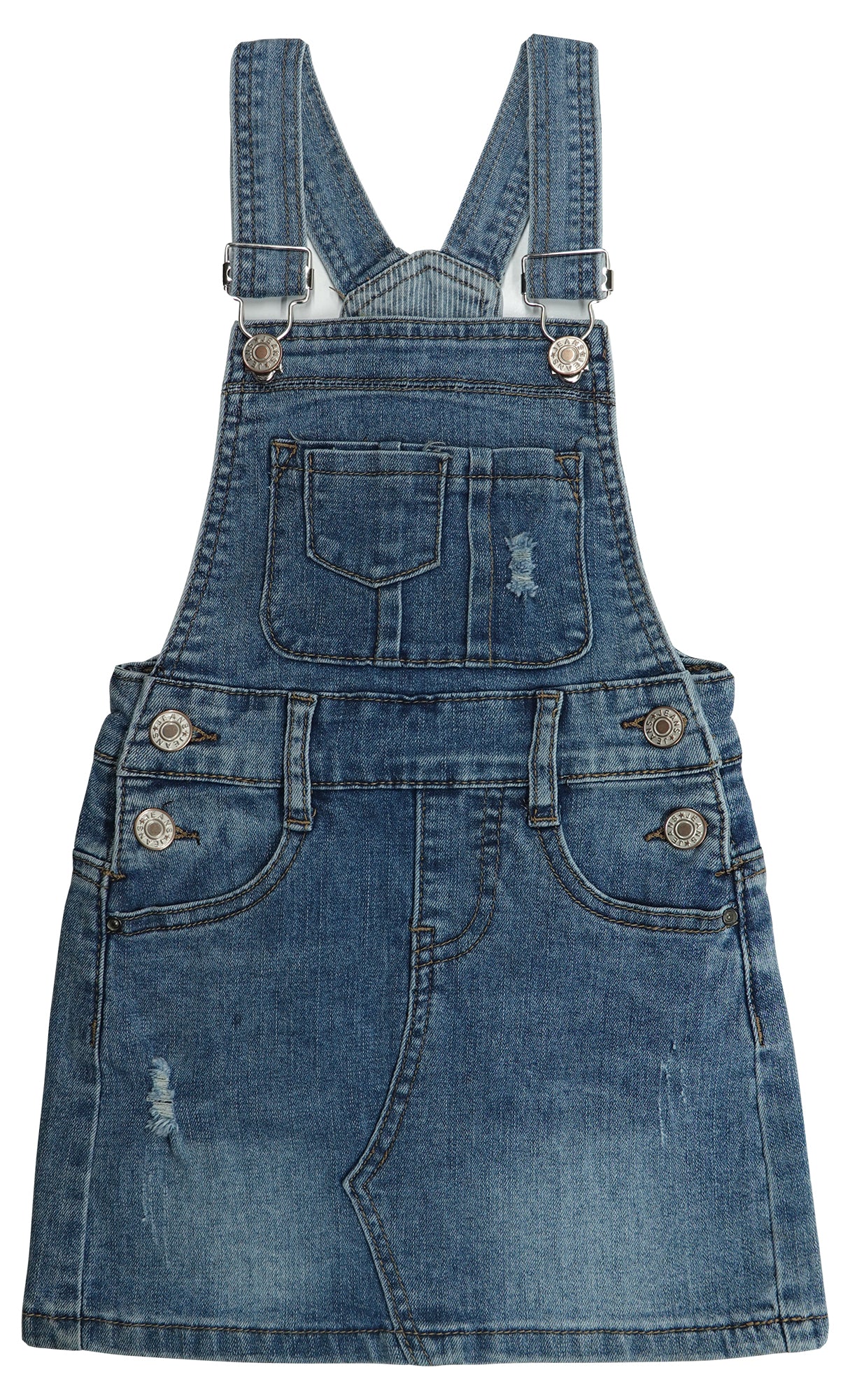 Baby Little Girls Skirt,Ripped Soft Strechy Denim Girls Summer Overalls Dress