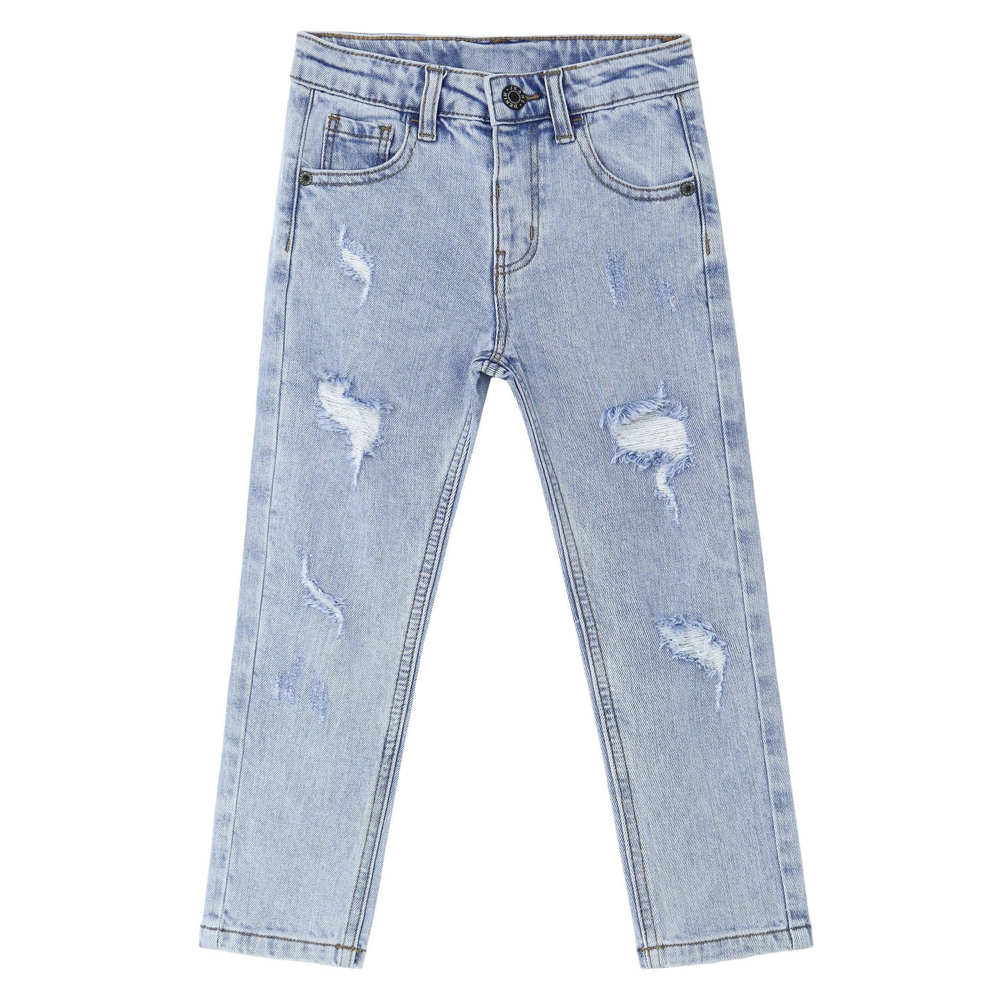 Baby Boys Girls Ripped Denim Soft Cute Pants Jeans