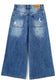 Flare Girl Ripped Wide Leg Summer Denim Pants Jeans