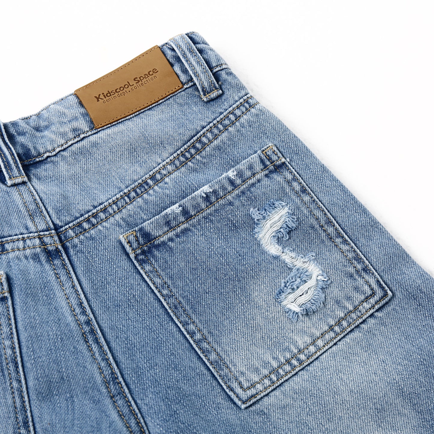 Flare Little Big Girl Ripped Wide Leg Soft Jeans Pants