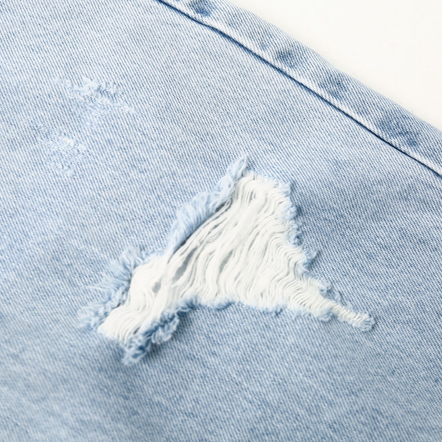 Girls Flare Ripped Wide Leg Soft Denim Jeans