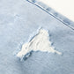 Girls Flare Ripped Wide Leg Soft Denim Jeans
