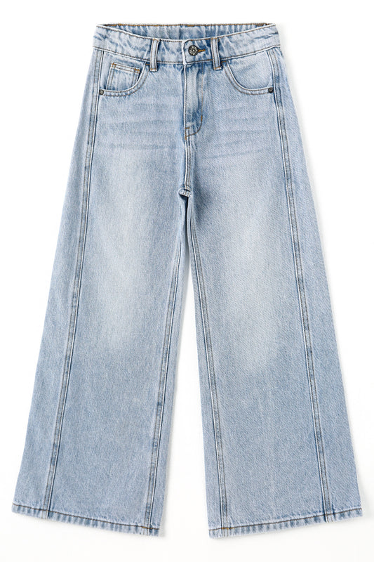 Flare Little Big Girl Bell Bottom Summer Denim Pants Jeans