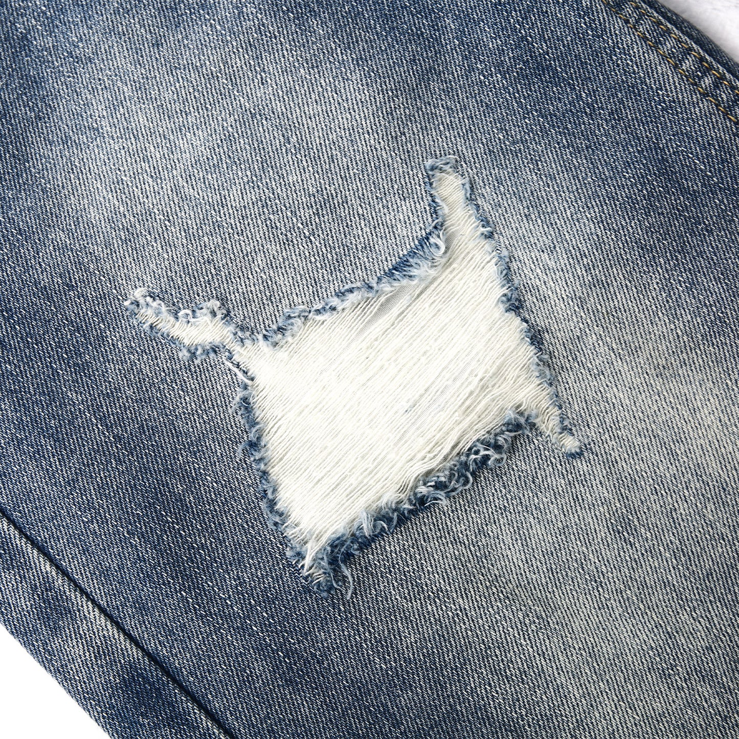 Girls Flare Little Big Distressed Holes Wide Leg Summer Jeans Pants