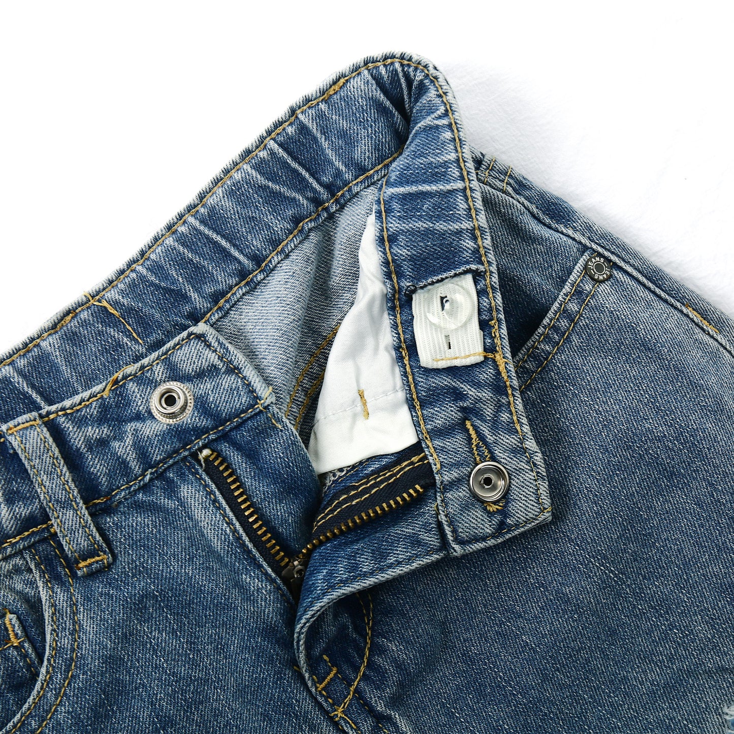 Girls Flare Little Big Distressed Holes Wide Leg Summer Jeans Pants