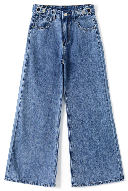 Girls Flare Little Girl Bell Bottom Summer Denim Jeans Pants