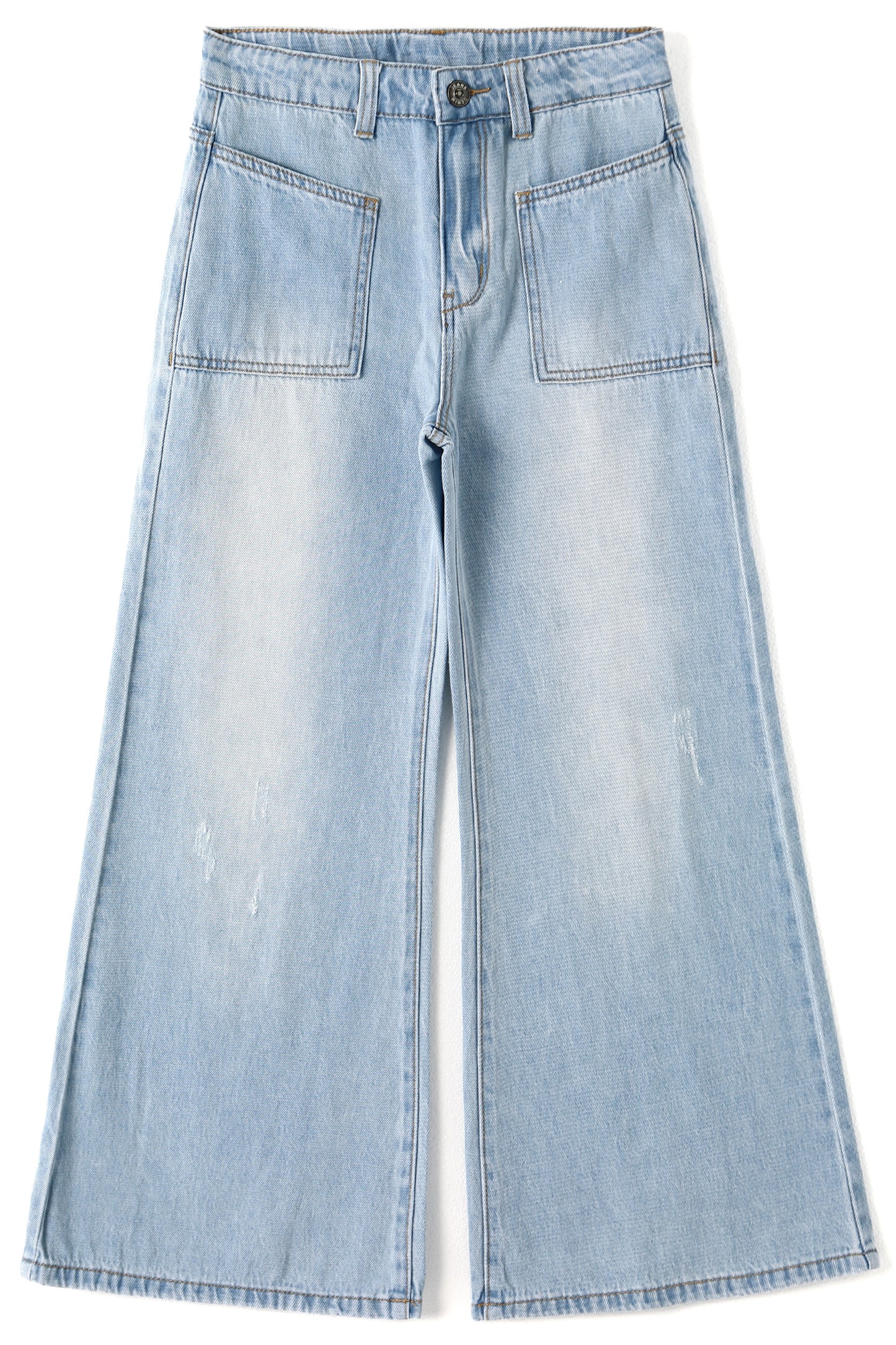 Flare Little Girl Bell Bottom Summer Denim Jeans Pants