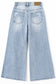 Girls Flare Ripped Wide Leg Soft Jeans
