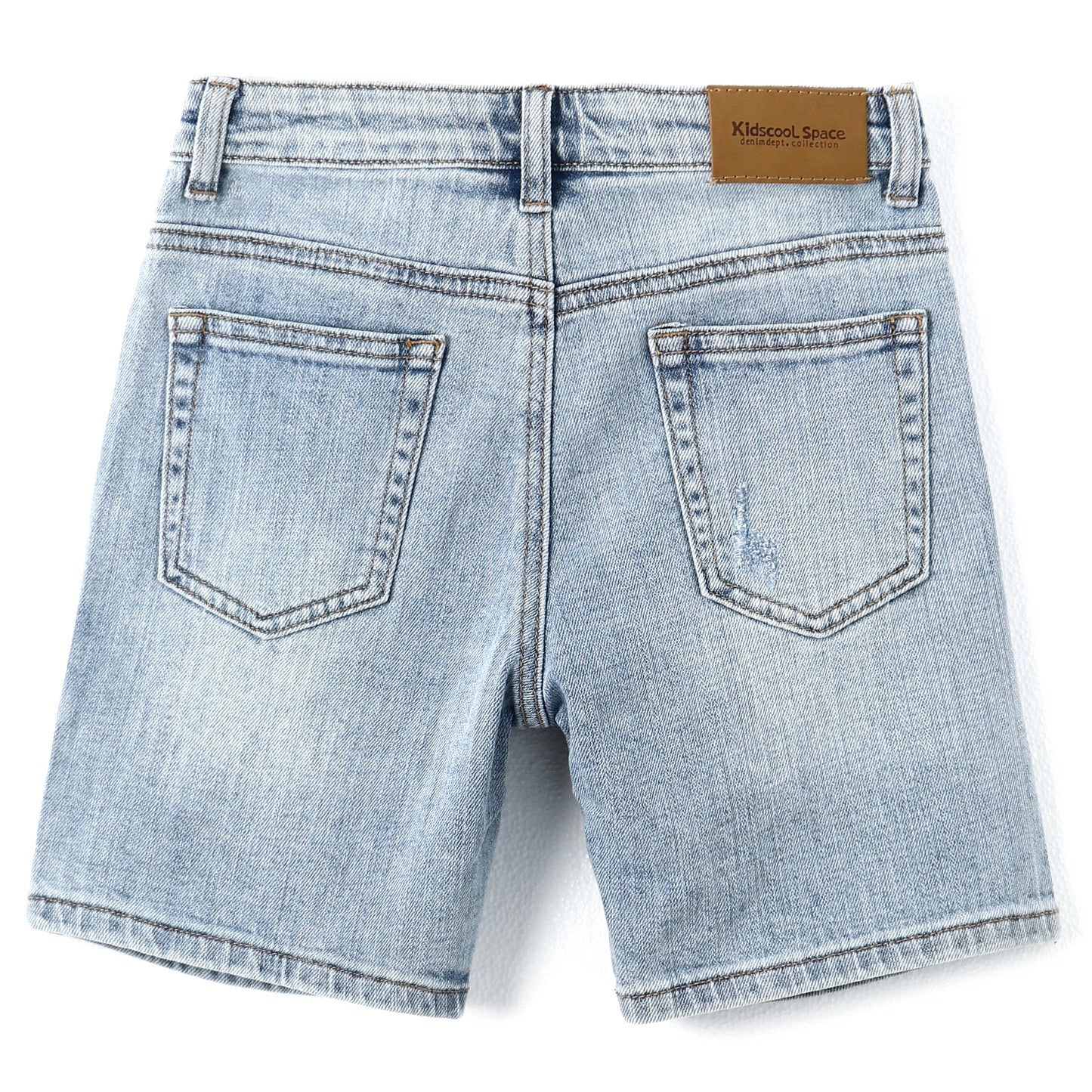 Boys Summer Ripped Soft Elastic Band Half Jean Shorts
