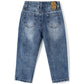 Baby Boys Jeans, Little Boy Elastic Band Inside Ripped Washed Soft Cotton Denim Pants