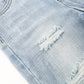 Baby Boys Elastic Band Ripped Washed Soft Cotton Jeans