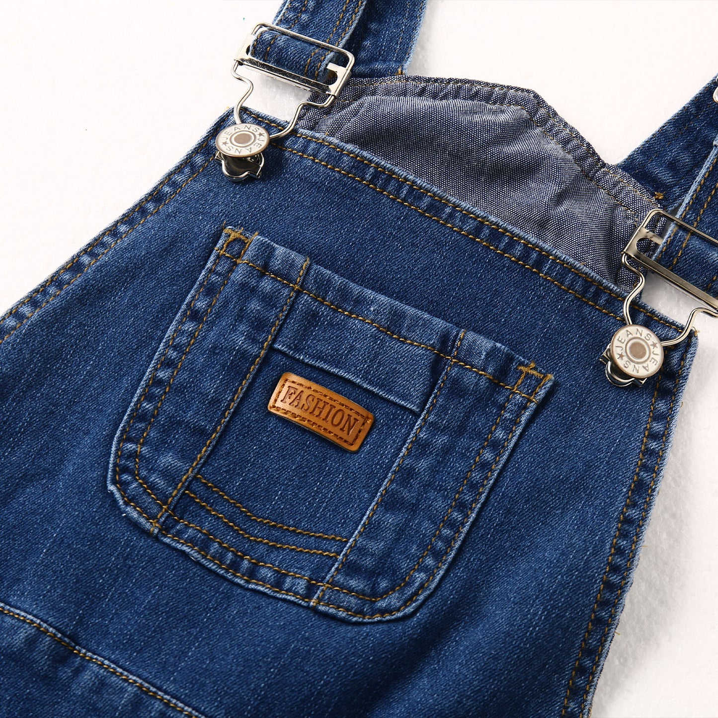 Baby Girls Toddler Boys Adjustable Ripped Fashion Jeans Workwear Overalls