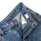 Girls' Wide-Leg Jeans, Elastic Band Inside Big Patchwork Flared Denim Pants