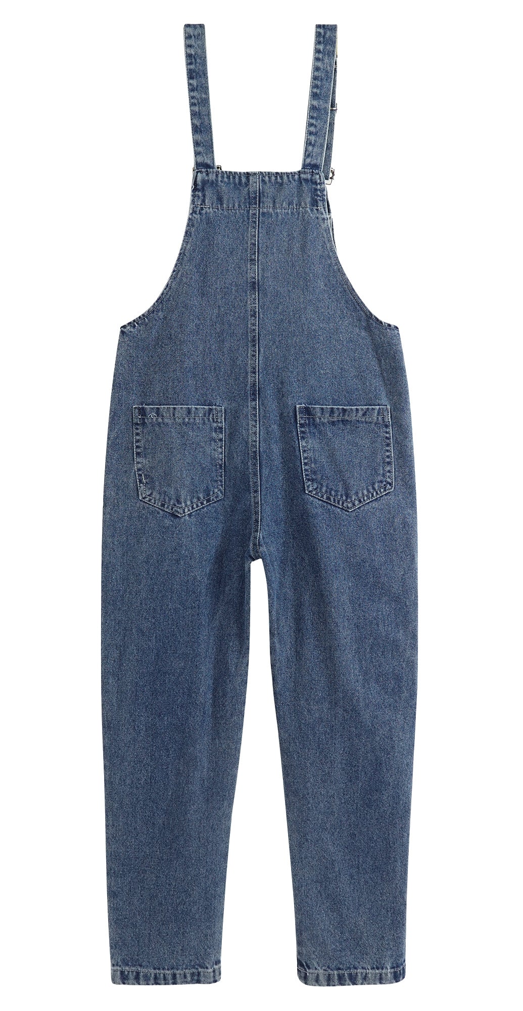 Girls Denim Bib Overalls,Adjustable Straps Fake Slant Side Pockets Jean Dungarees Pants
