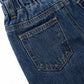 Baby Girls Jeans,Toddler Elastic Waist with D-ring Slant Pockets Wide-leg Denim Pants
