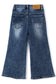 Little Girls Jeans, 12M-13T Wide Size Range Wide-leg Flared Stretchy Denim Pants