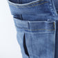Girls Denim Overalls,Wide Leg Accordion Deep Heel Pockets Cargo Jeans Dungarees