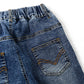 Child Simple Design Denim Pants,12M-14T Wide Age Ranges Ribbed Elastic Waist Jeans