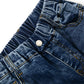 Child Simple Design Denim Pants,12M-14T Wide Age Ranges Ribbed Elastic Waist Jeans