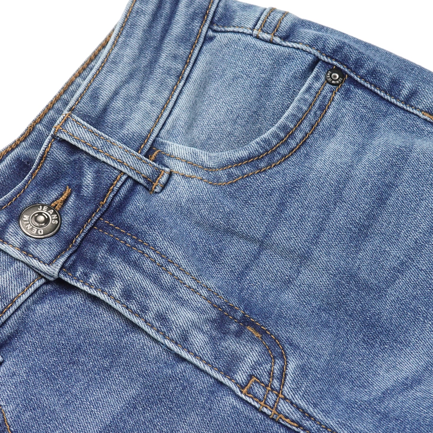 Girls Flared Denim Pants, 18M-14T Wide Age Ranges Elastic Waistband Inside Stretchy Slim Jeans