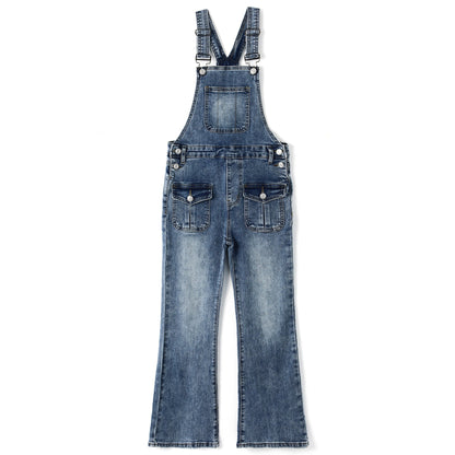 Girls Denim Overalls, Little Big Kids' Jean Dungarees Pants