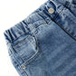 Girls Ribbed Waist Flared Denim Pants, 18M-14T Wide Age Ranges Bell-bottom Stretchy Slim Jeans