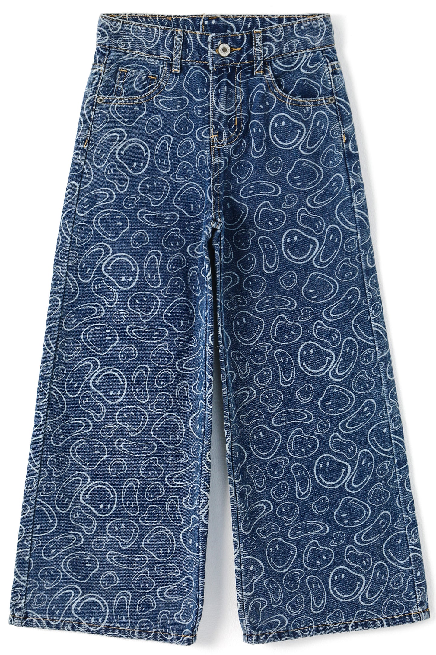 Girls Flare Jeans, 5-14T Little Big Girl Bell Bottom Summer Denim Pants