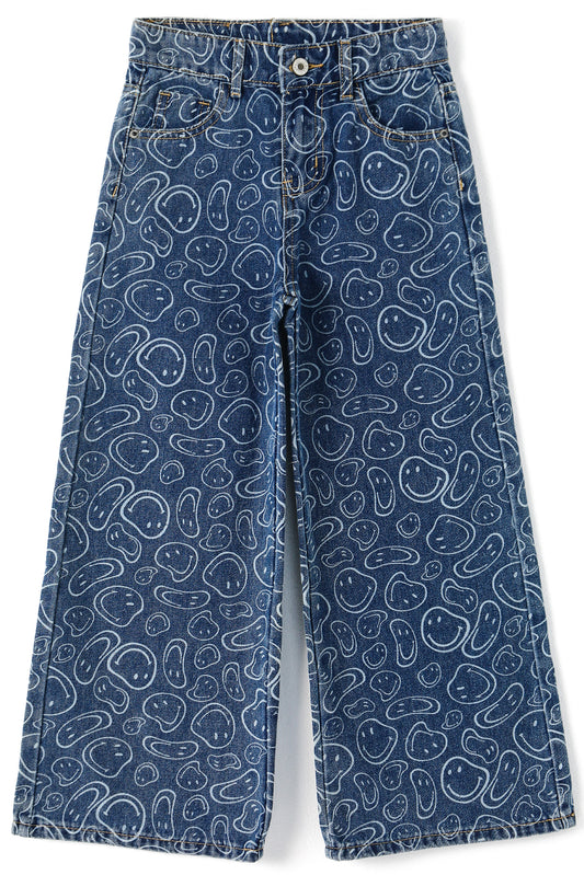 Girls Flare Jeans, 5-14T Little Big Girl Bell Bottom Summer Denim Pants