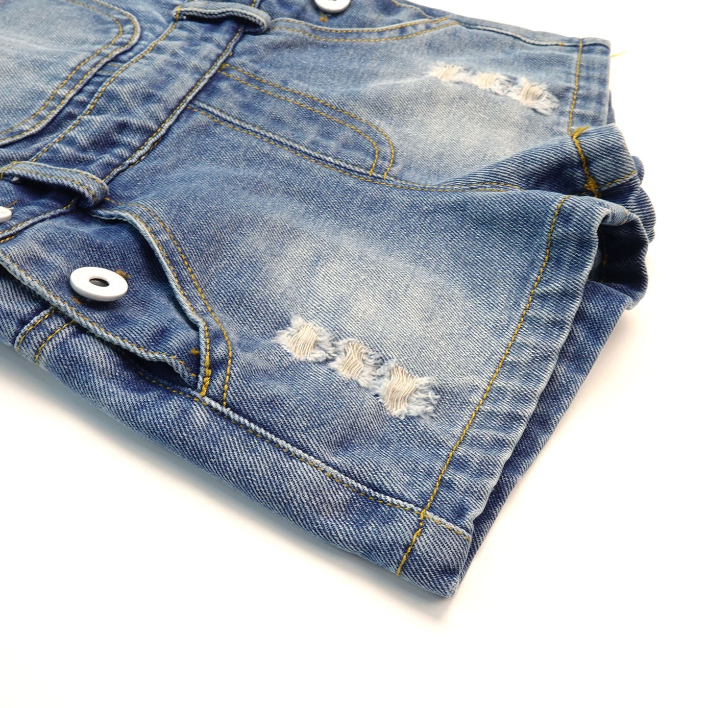 Baby Girls Denim Shorts, Toddler Little Boys Soft Jeans Summer Shortalls