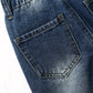 Baby Girls Boys Jeans, 12M-5T Little Kids Ribbed Waist With D-rings Denim Pants