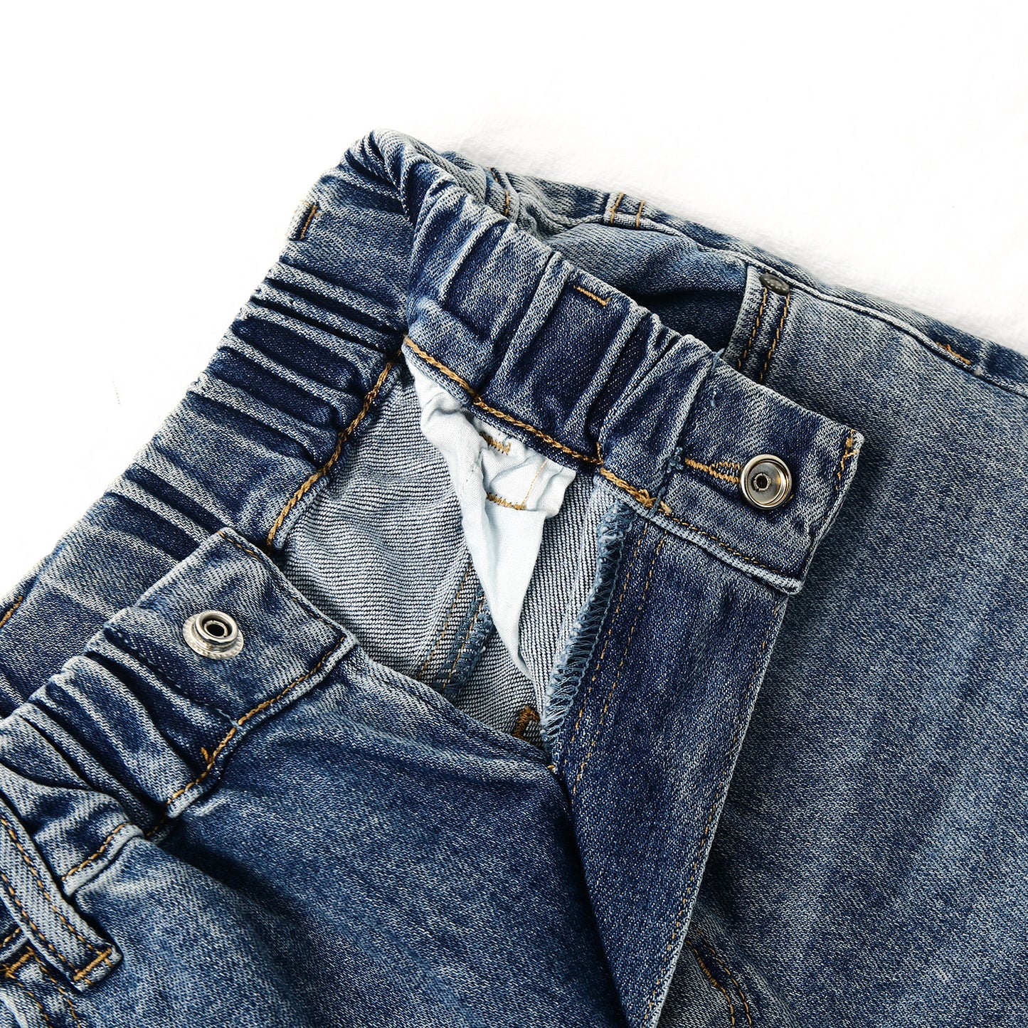 Big Girls Jeans, 5-14T Simple Design Boys Ribbed Waist Denim Pants