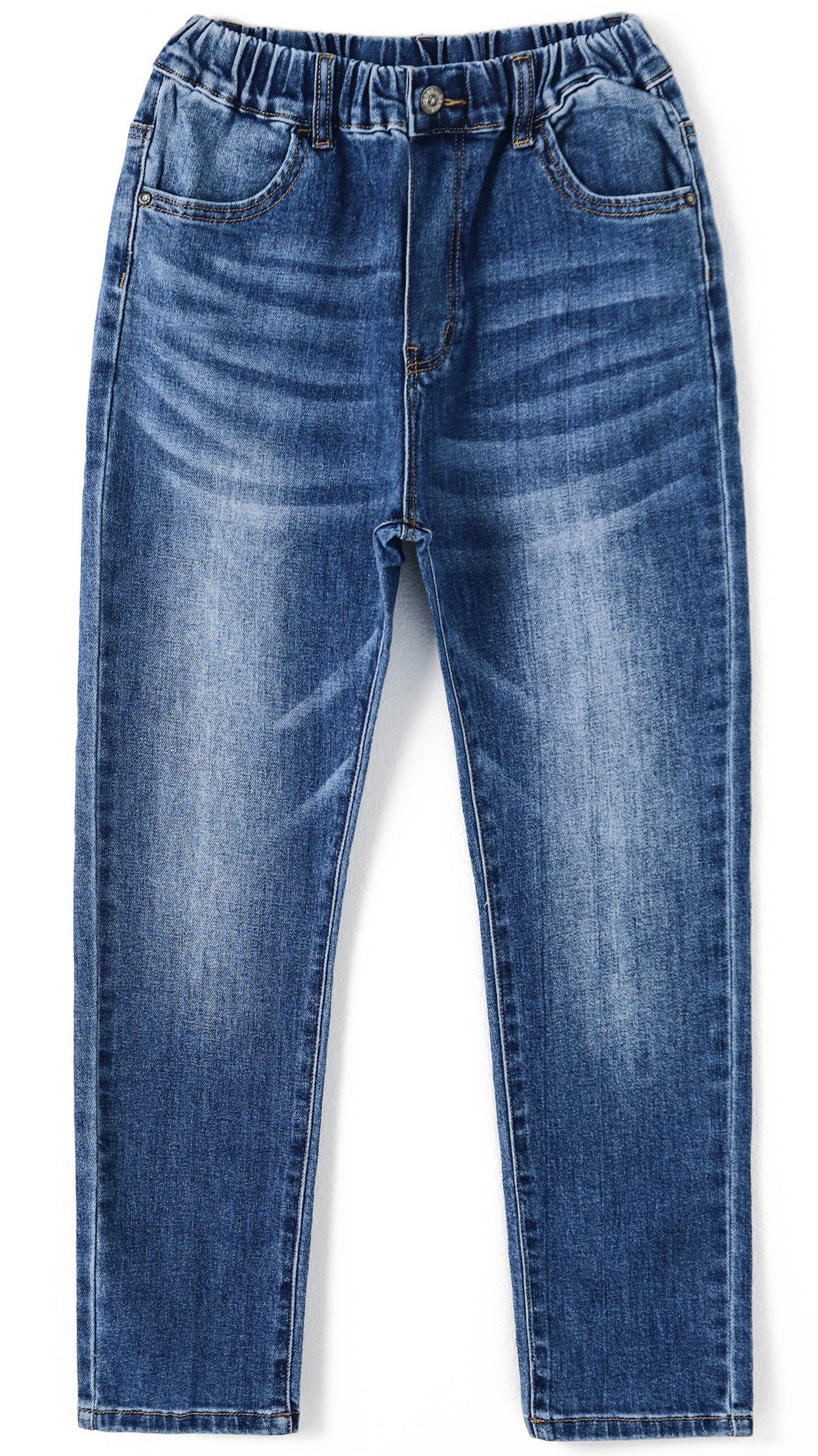 Big Girls Jeans, 5-14T Simple Design Boys Ribbed Waist Denim Pants
