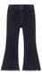 12M-5T Baby Little Girls Flared Jeans, Raw Edge Hem Stretchy Denim Pants