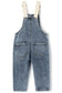 12M-4T Baby Girls Denim Overalls, Cardigan Style Jeans Workwear