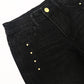 Girls Wide-Leg Jeans,Baggy Stretchy Denim Pants with Metal Rivet Decoration