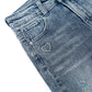 5-13T Girls Wide Leg Jeans, Micro Distressed Heart Shapped Denim Pants