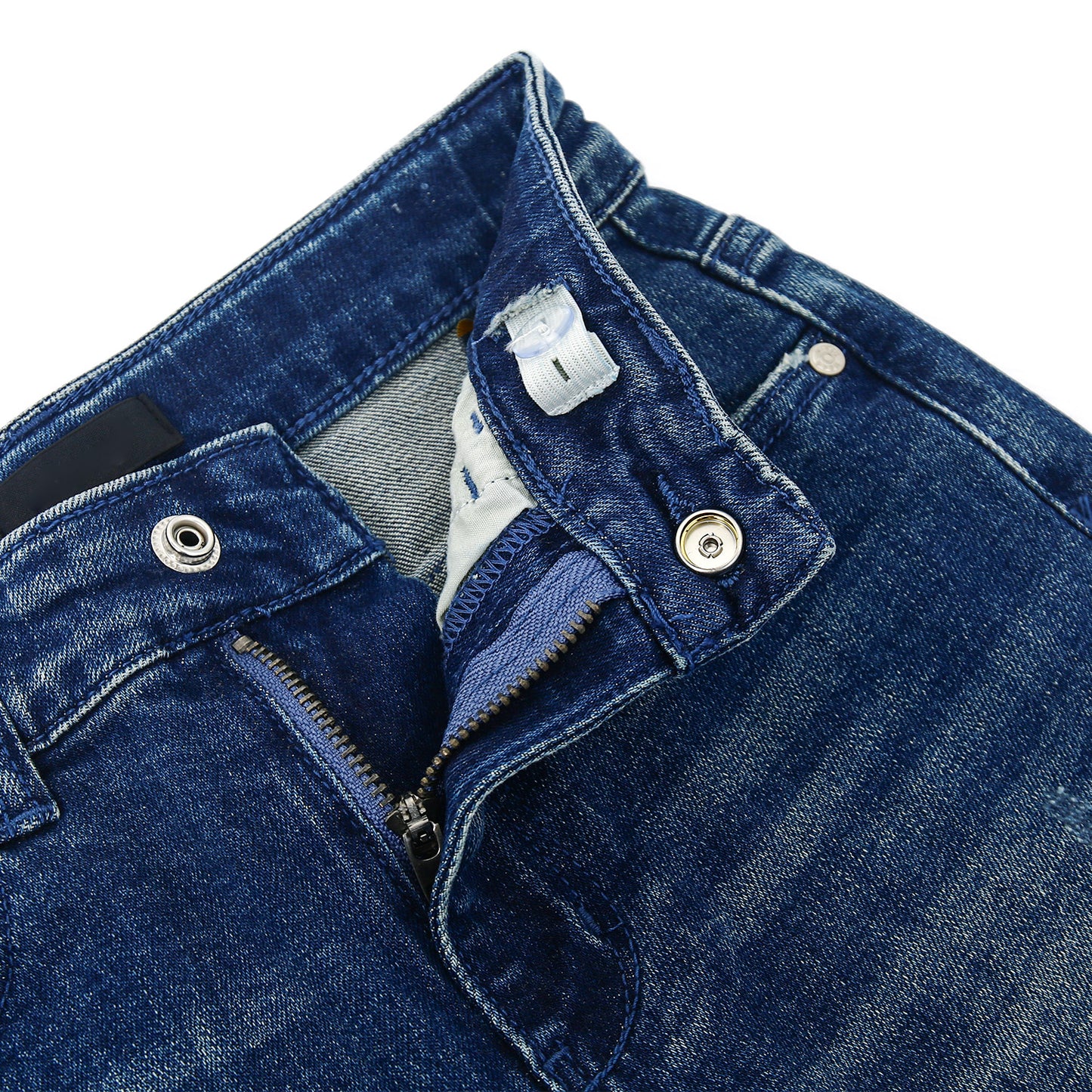 5-13T Girls Wide Leg Jeans, Micro Distressed Heart Shapped Denim Pants