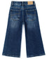 5-13T Girls Wide Leg Jeans, Simple Design Micro Distressed Denim Pants