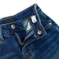 5-13T Girls Wide Leg Jeans, Simple Design Micro Distressed Denim Pants