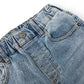 5-13T Girls Wide Leg Jeans, Ribbed Elastic Waist Pull on Denim Pants