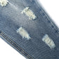 Baby Ripped Holes Elastic Waist Pocket Jeans