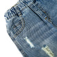 Baby Ripped Holes Elastic Waist Pocket Jeans