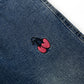 3-13T Girls Jeans, Ribbed Elastic Waist Embroidered Denim Pants