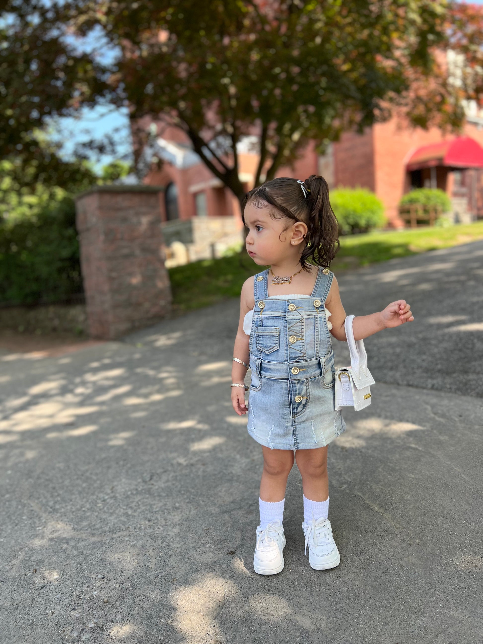 toddler denim overall dress Cowgirl Denim Overall Dress Toddler (2T-5T) 5T
