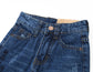 Girls Embroidered Elastic Waist Band Cute Slim Jeans