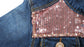  Girl Pink Hood Flower Embroidered Denim Outfits