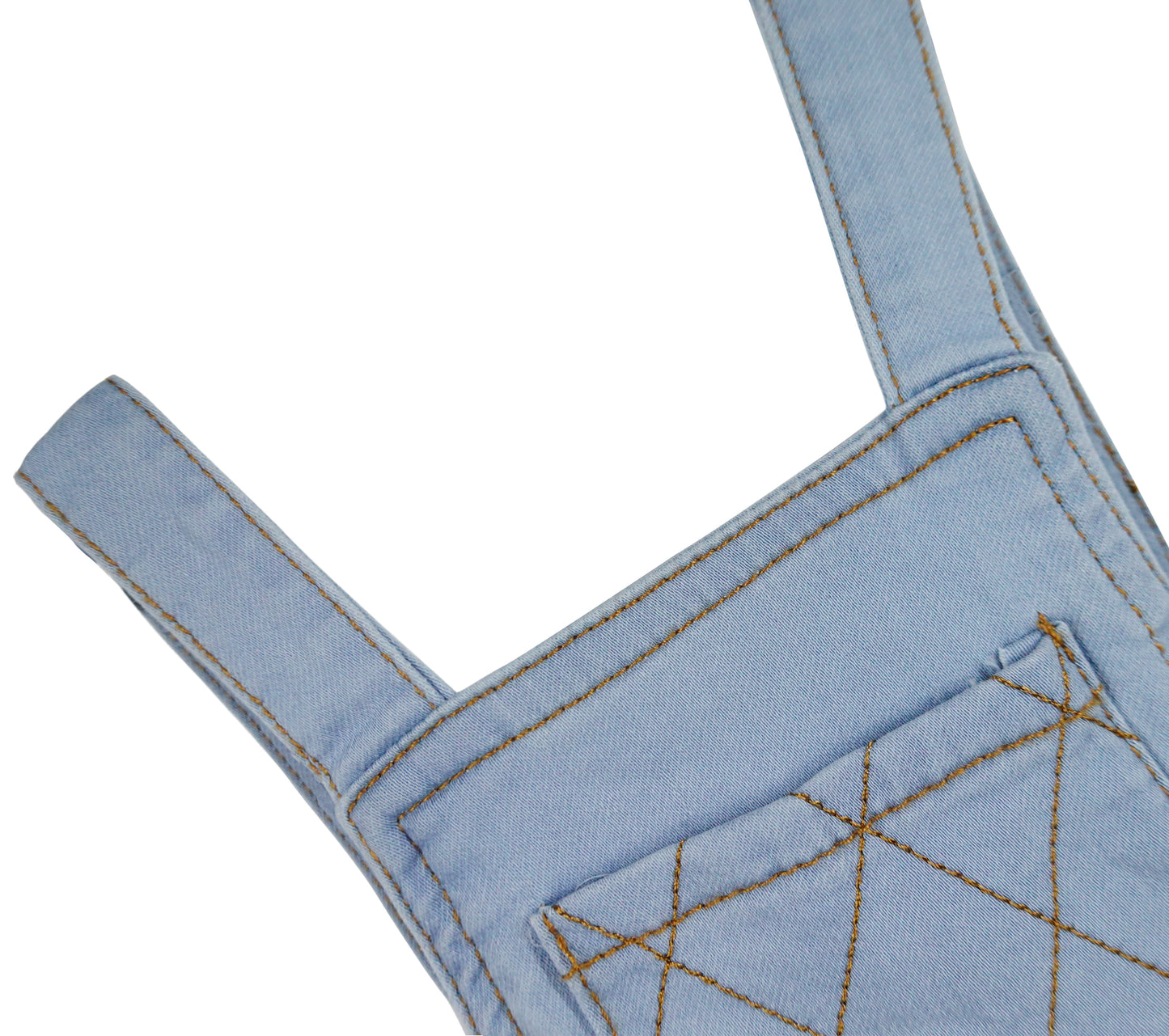 Baby Girl Tulle Hem Denim Overalls