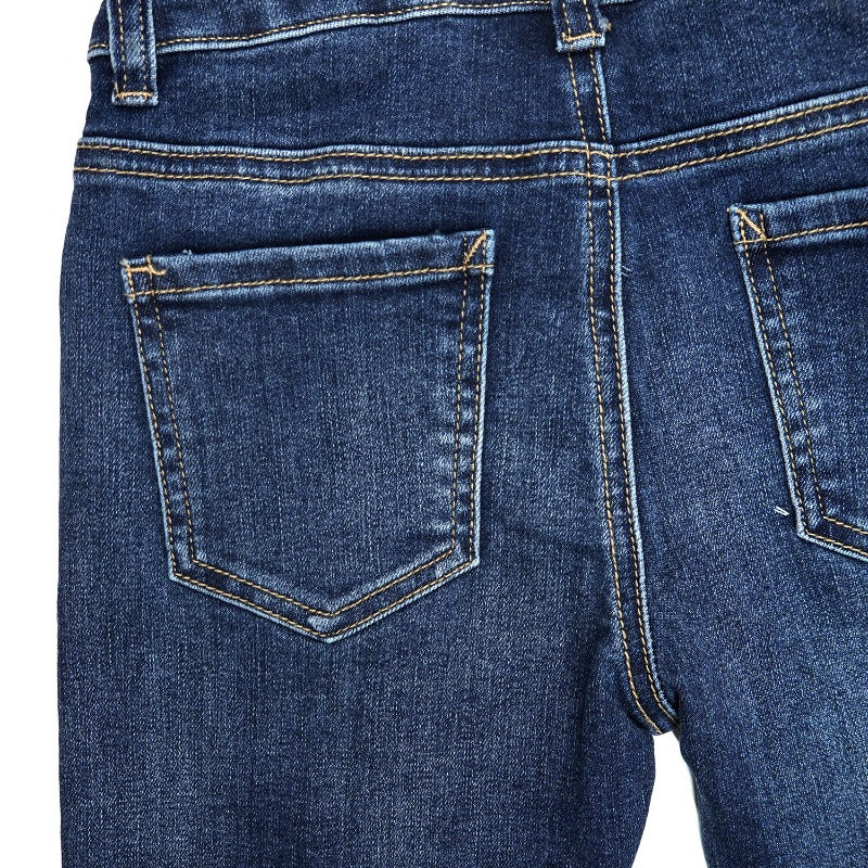 Boys Jeans Little Big Elastic Band Inside Simple Desgin Stretchy Denim Pants