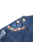 Kidscool Space Baby & Little Girls Big Bib Pocket Floral Butterfly Embroidered Ripped Denim Overalls - Kidscool Space